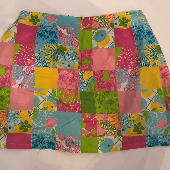 Lilly Pulitzer Patchwork Skirt/Skort - 8 - Picture 2 of 4